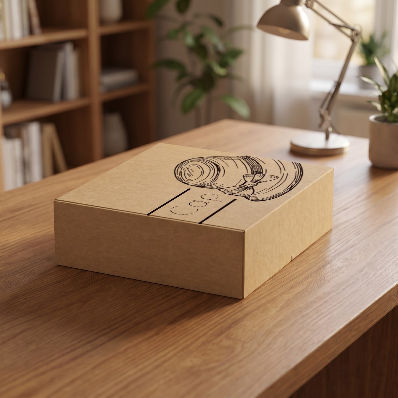 Caja grande de cartón para ecommerce