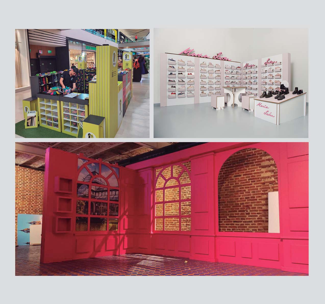 Tienda pop-up de cartón