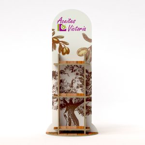 Expositor de cartón para aceite