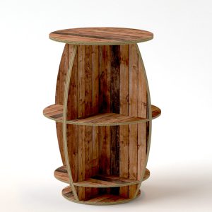 Barril expositor de vino de cartón para comercio