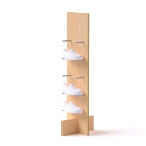 Expositor para calzado de madera (pack de 8)
