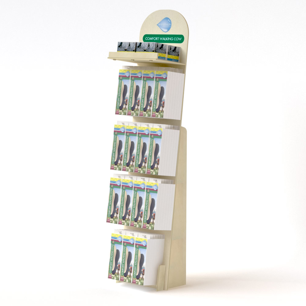 Expositor de madera con ganchos (pack de 2)
