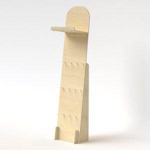 Expositor de madera con ganchos (pack de 2)
