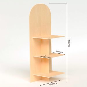 Expositor de madera de pino (pack de 2)