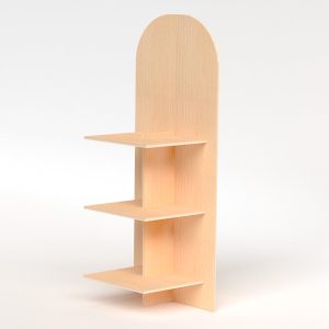 Expositor de madera de pino (pack de 2)