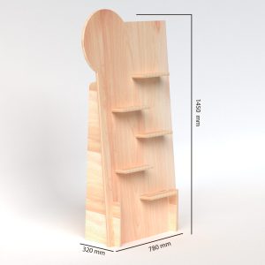 Expositor de madera para tiendas (pack de 2)