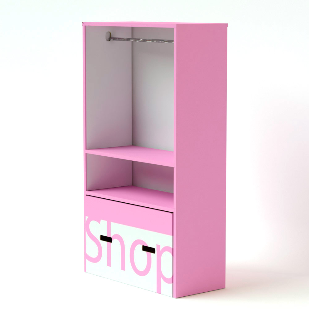 Expositor para ropa de cartón
