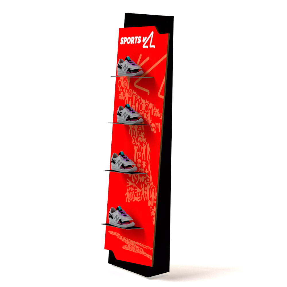 Display de suelo en dibond
