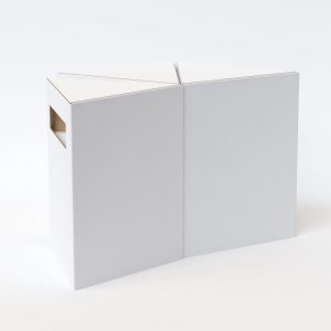 Mueble triángular de cartón (pack de 3)