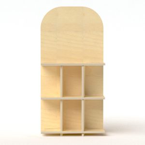 Expositor de mostrador de madera (pack de 3)