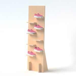 Expositor de madera para calzado (pack de 2)