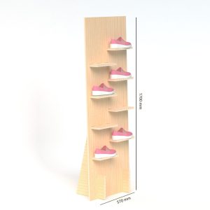 Expositor de madera para calzado (pack de 2)