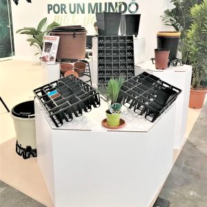 Stand de cartón Poligonal (Alber)