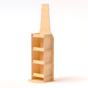 Expositor de madera para cerveza (pack de 2)