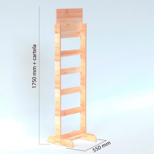 Expositor de ganchos de madera (pack de 2)