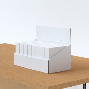 Expositor de sobremesa de cartón personalizable (pack de 10)
