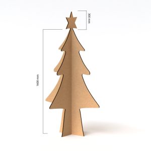 Árbol de navidad de cartón (para comercio)