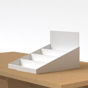 Expositor de mesa de cartón en escalera (pack de 10)