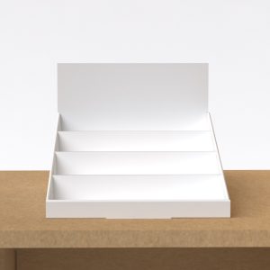 Expositor de mesa de cartón en escalera (pack de 10)