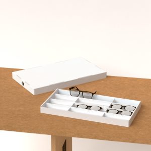 Caja de cartón muestrario para gafas (pack de 15)