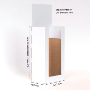 Palet de cartón box para botellas de gran tamaño