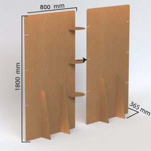 Biombo de cartón modular (3 módulos)