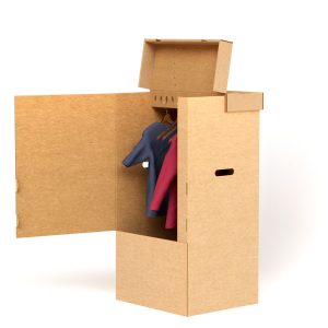 Caja armario de cartón