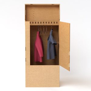 Caja armario de cartón