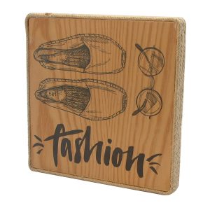 Display de madera y cáñamo