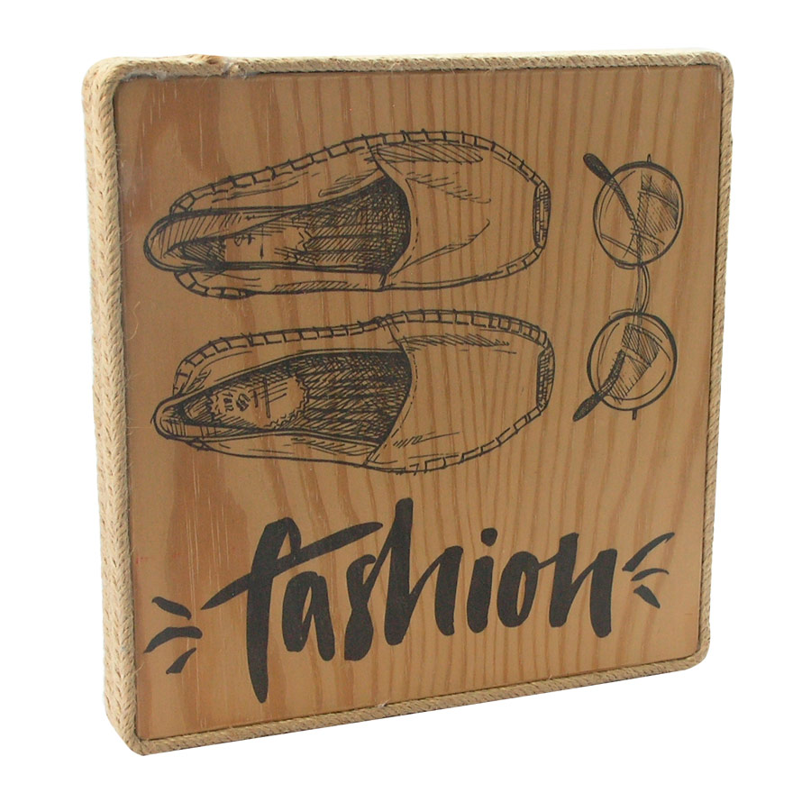 Display de madera y cáñamo