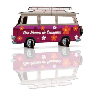 Caravana de cartón 3D
