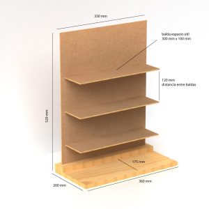 Expositor de cartón para gafas de mostrador (pack de 20)