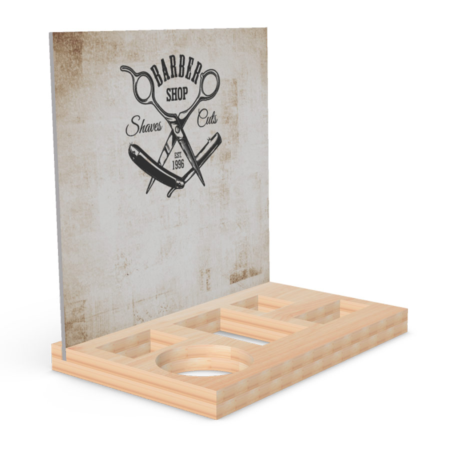 Expositor de sobremesa en madera (pack de 20)