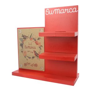 Expositor de madera de pino de sobremesa (pack de 12)