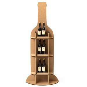 Expositor para vino en cartón reciclado (pack de 10)