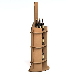 Expositor para vino en cartón reciclado (pack de 10)