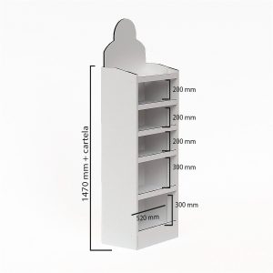Expositor de luminarias de cartón (pack de 10 )