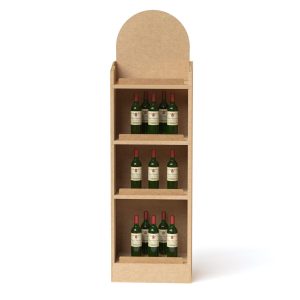 Expositor de cartón para vino resistente (pack de 10)
