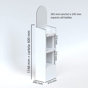 Expositor de vino de cartón mini (pack de 10)