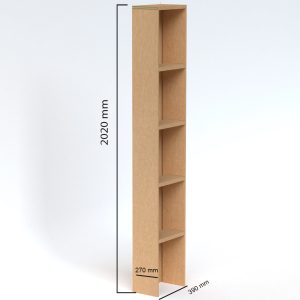 Librería de cartón económica