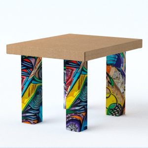 Mesa de cartón económica alta