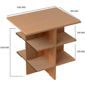Mesa de cartón para comercios y degustaciones