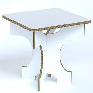 Mesa de cartón para eventos y ferias