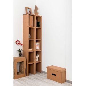 Librería de cartón modular económica