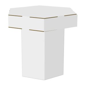 Mesa de cartón hexagonal infantil
