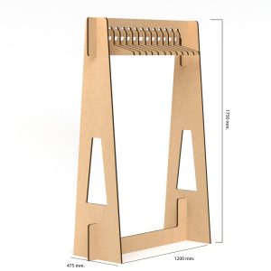 Perchero de cartón de 12 perchas (pack de 2)