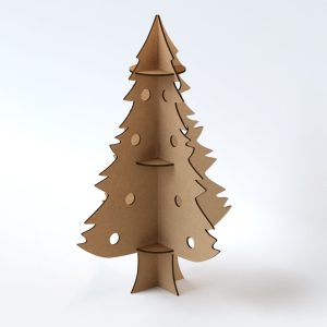 Árbol de navidad ecológico de cartón (pack de 5)