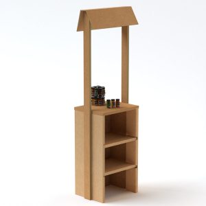 Promo stand de cartón resistente