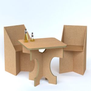 Silla de cartón para home staging (pack de 2)