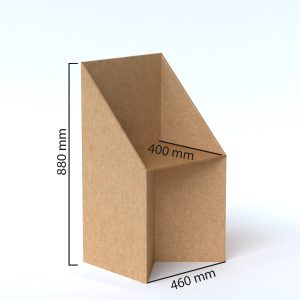Silla de cartón para home staging (pack de 2)